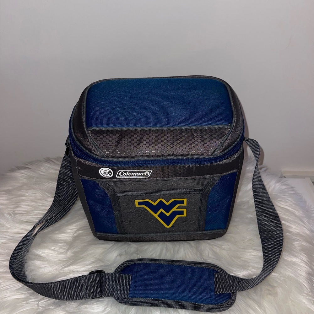 West Virginia lunch box tote with strap NWOT